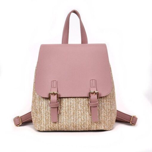 Boho Backpack Purse - Pink