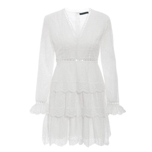 bohemia del vestido blanco elegante 713