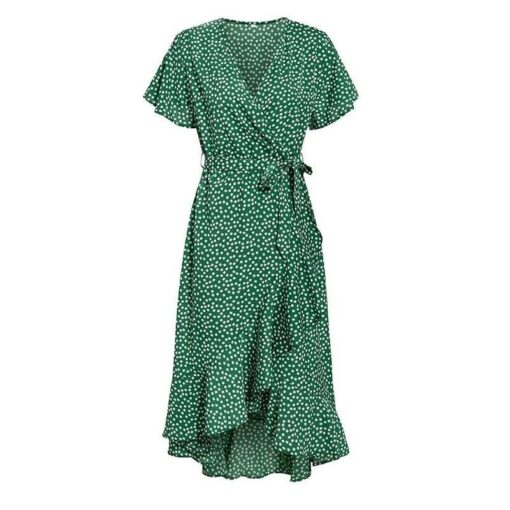 Bohemia del vestido largo verde - S