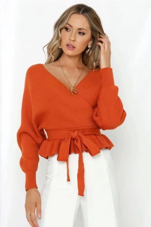 Bohemia suéter - naranja / Tamaño único