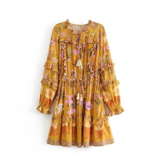 hippie vestido de bohemia de la vendimia 179
