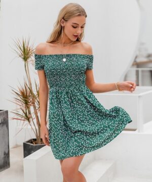 Little Green Dress Fleurie - S
