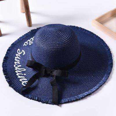 Sombrero de look bohemio - Azul marino