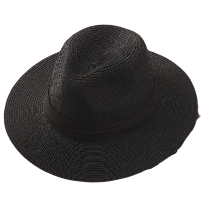 Sombrero de paja de Bohemia - Negro