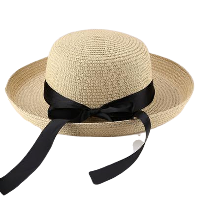 Sombrero de paja Mujer de Bohemia - Beige