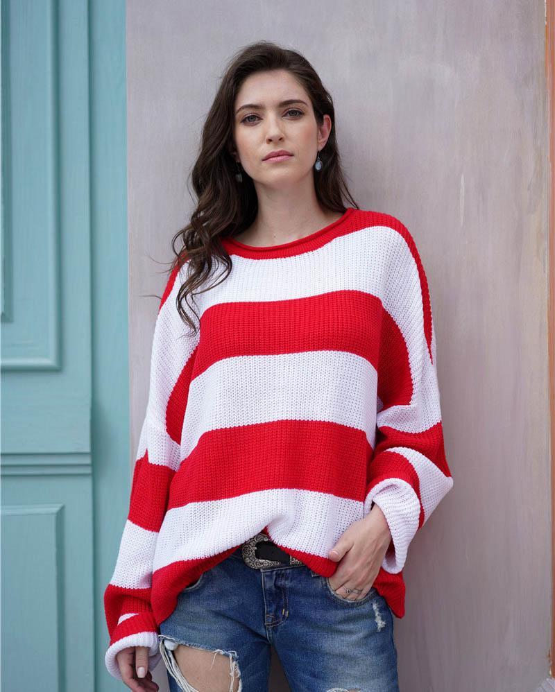Suéter con capucha boheme - Rojo / S